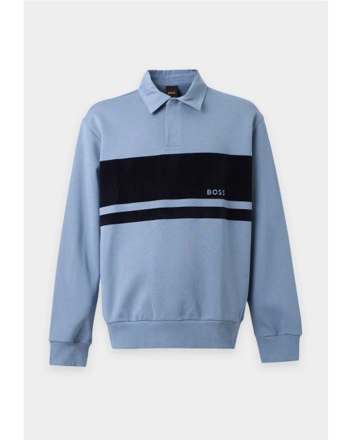 SUDADERA CON CUELLO POLO
