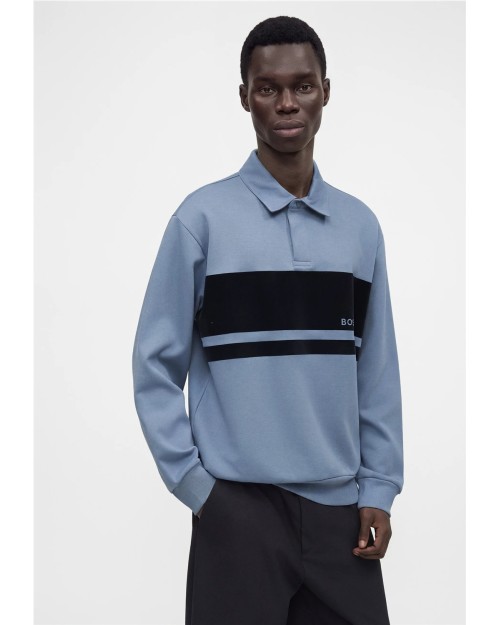 SUDADERA CON CUELLO POLO