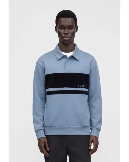SUDADERA CON CUELLO POLO