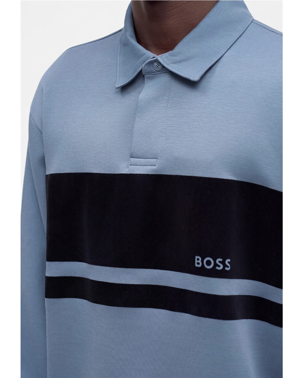 SUDADERA CON CUELLO POLO