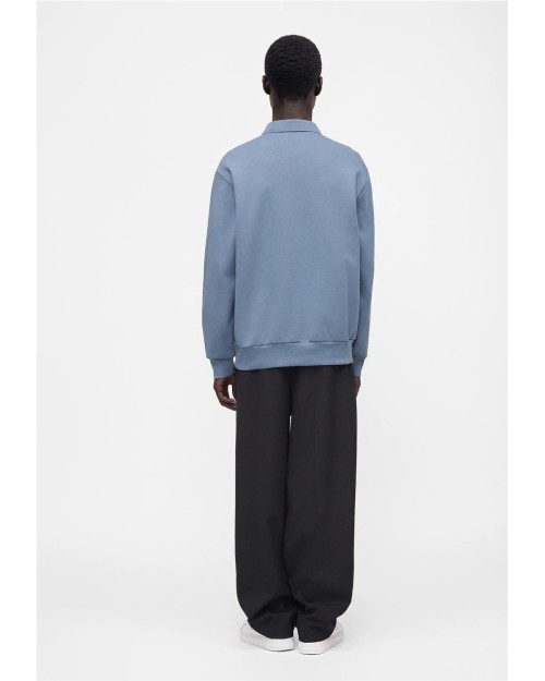 SUDADERA CON CUELLO POLO