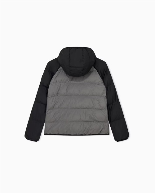 CHAQUETA ACOLCHADA BICOLOR CON CAPUCHA 2
