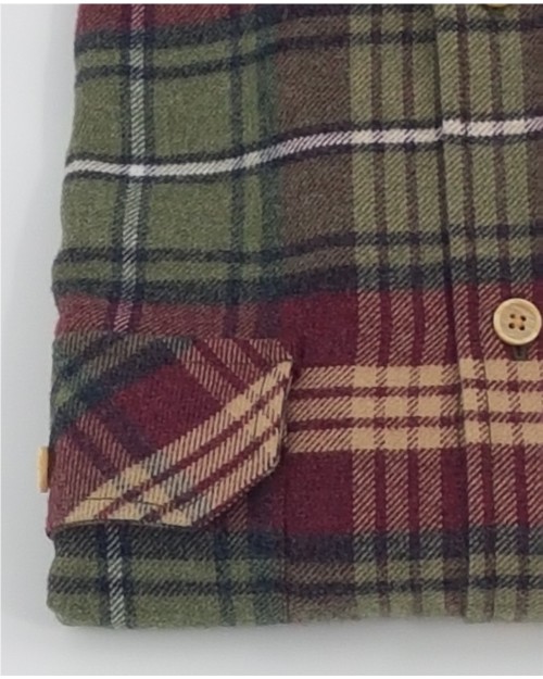 CAMISA DE CUADROS CON 2 BOLSILLOS