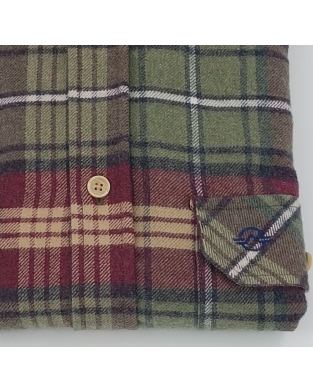 CAMISA DE CUADROS CON 2 BOLSILLOS