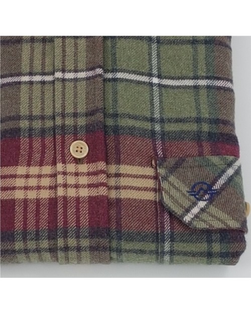 CAMISA DE CUADROS CON 2 BOLSILLOS