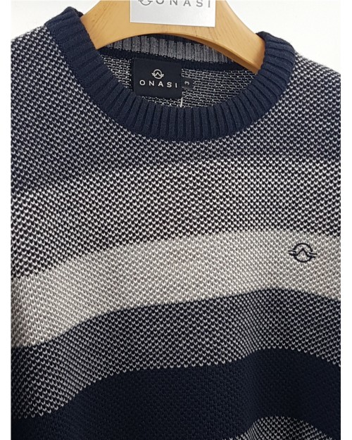 JERSEY DE CUELLO REDONDO DE RAYAS