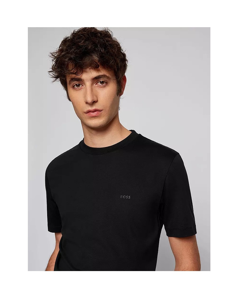 CAMISETA ALGODÓN BOSS CON LOGO BORDADO