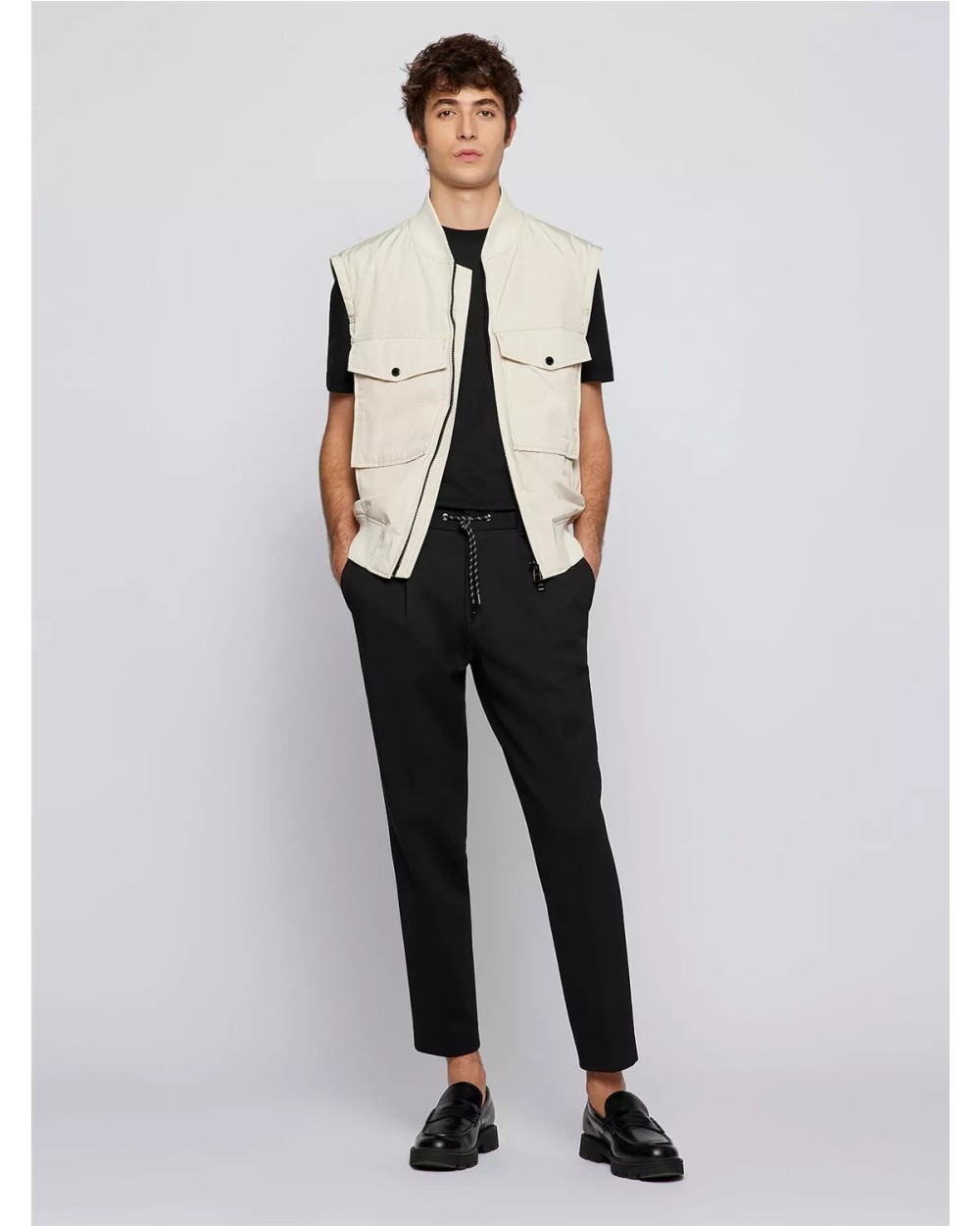 CAMISETA ALGODÓN BOSS CON LOGO BORDADO