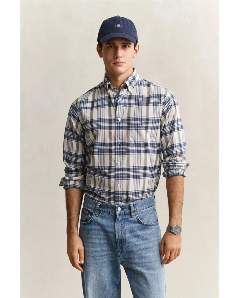 CAMISA MANGA LARGA CUADROS