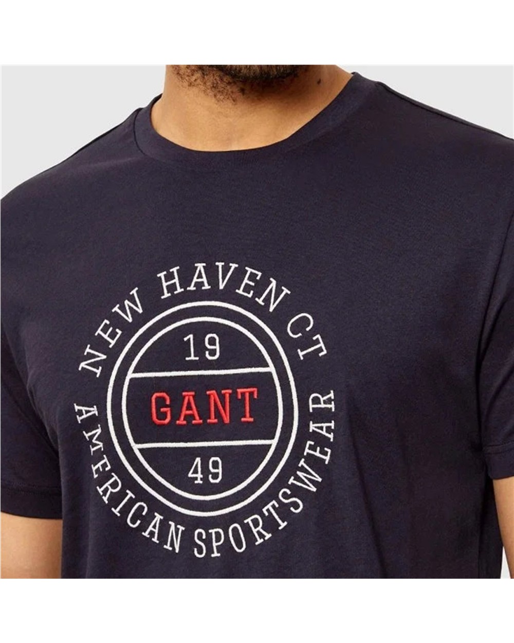 CAMISETA GANT LOGO BORDADO