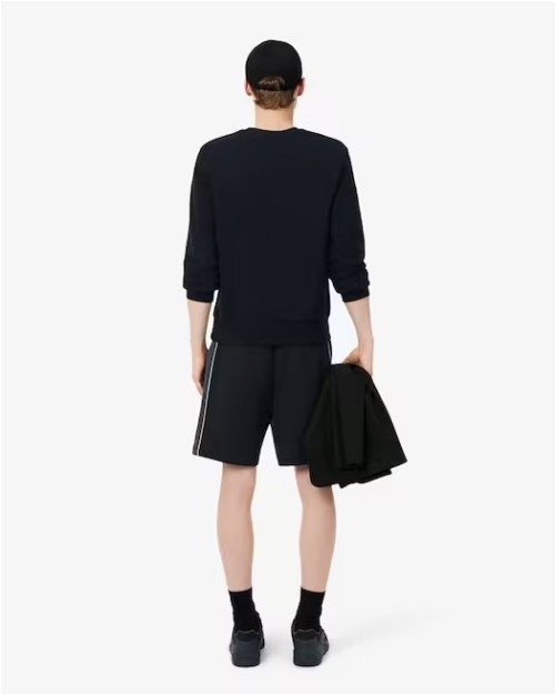 Pantalón corto Lacoste de felpa de corte regular con bloques de color.