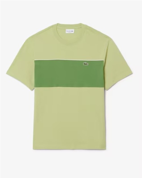 CAMISETA DE ALGODON CON BLOQUES DE COLOR