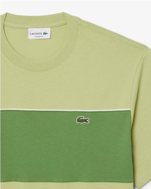 CAMISETA DE ALGODON CON BLOQUES DE COLOR