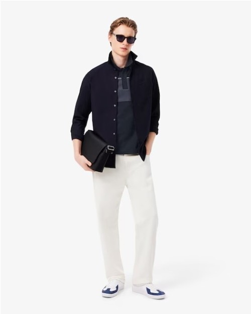 POLO DE PIQUE CON BLOQUES DE COLOR